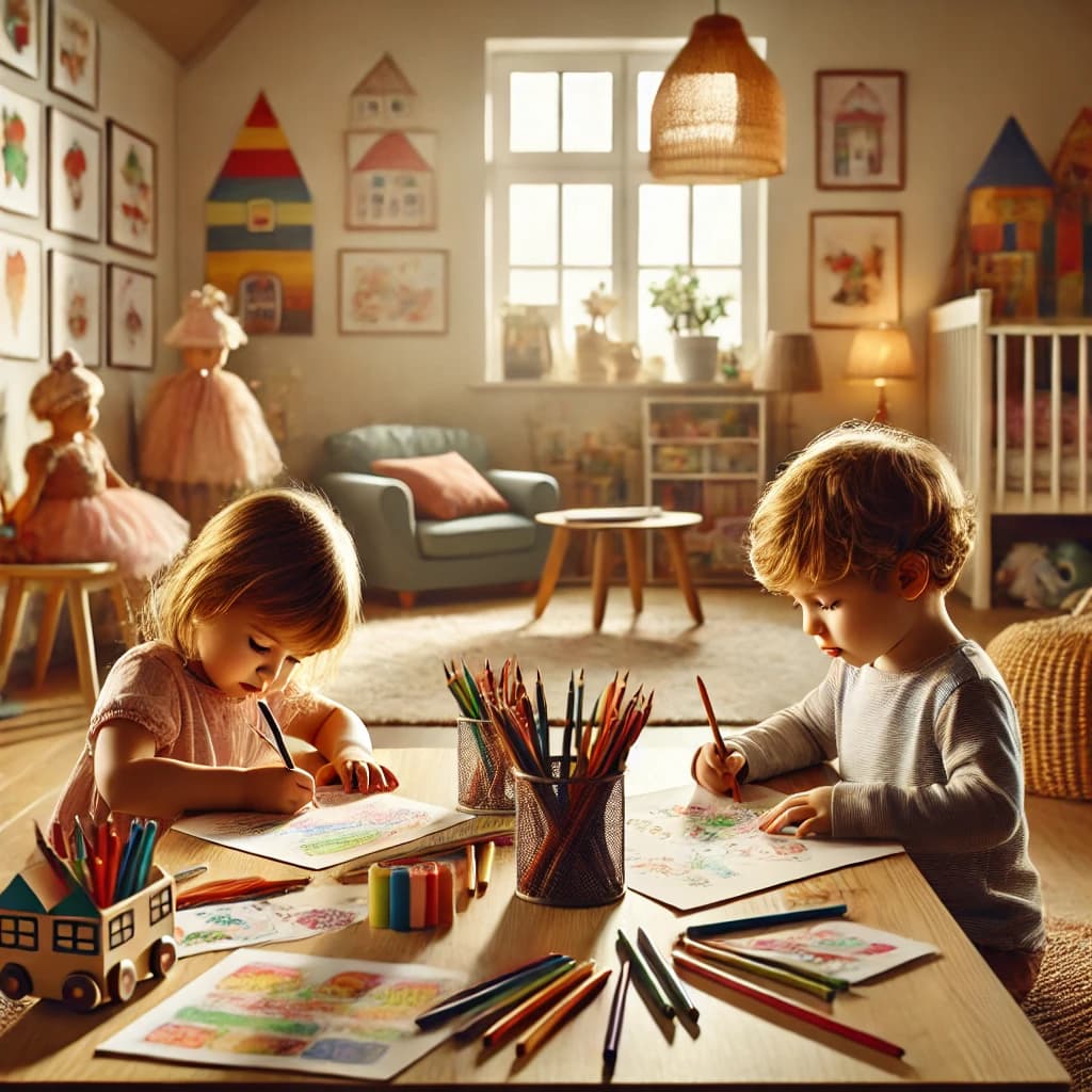 Entwicklung mit 3-4 Jahren: Kreativität und soziales Lernen